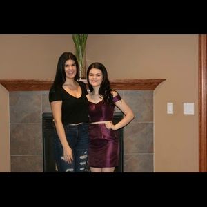 Dark Plum Homecoming “ ALYCE Paris” Dress